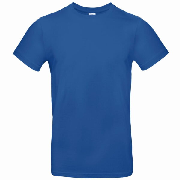 Niebieski model koszulki unisex.
